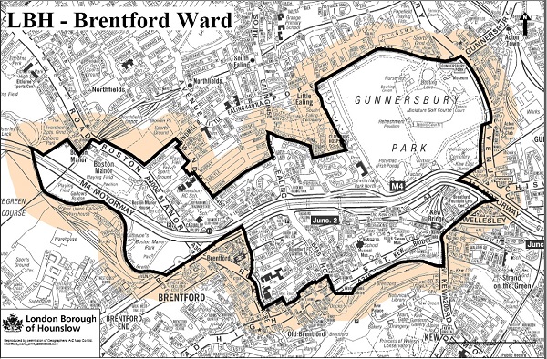 Brentford ward map