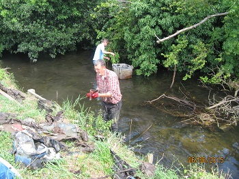 Cleaning river