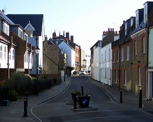 Existing width restriction at Church St