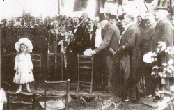 Laying the foundation stone
