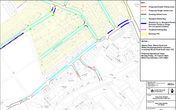 Brook Road South CPZ Extension