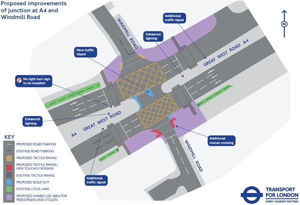 Map of the proposed changes