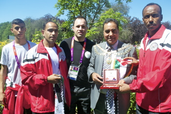 Palestinian Olympic visitors