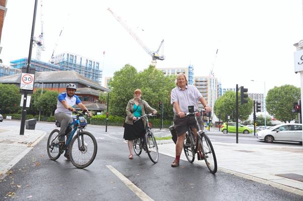 Hounslow Councillors on bikes