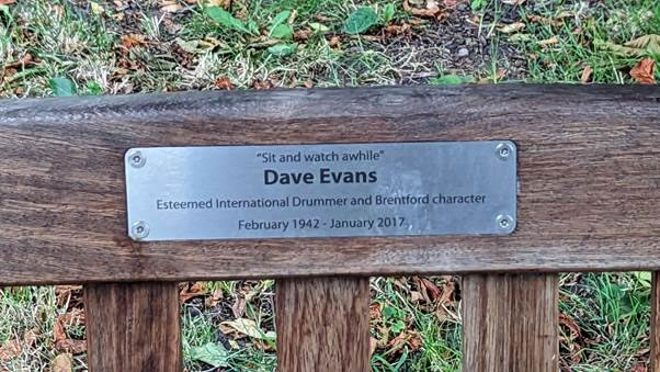 Dave Evans bench