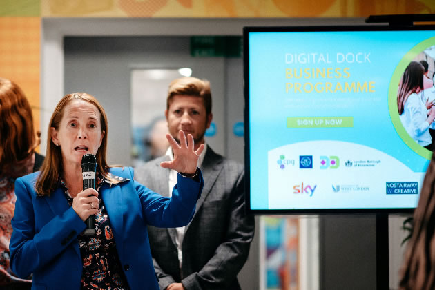 •	Helen Reynolds, founder of CPG Executive Consulting addresses Digital Dock launch event 