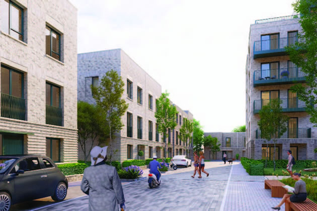 Visualisation of the new development at the Griffin Park site 