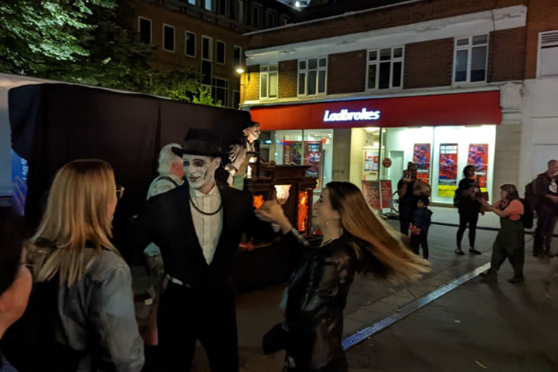 A zombie outside a bookies 