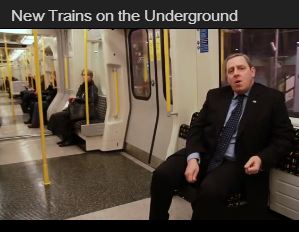 Video showing new trains on Hammersmith and City line