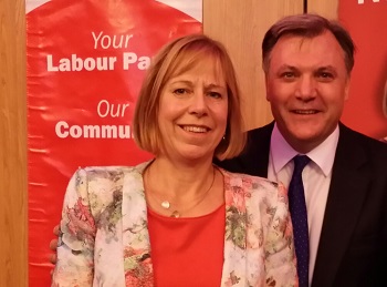 Ruth Cadbury and Ed Balls MP