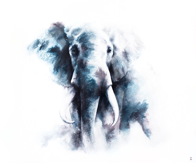 Treasure IV  Hope, Ink and acrylic on Canvas, Tara Winona