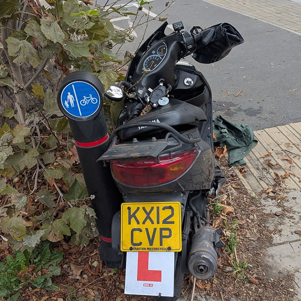 Abandoned Moped 