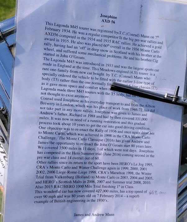 Lagonda Letter