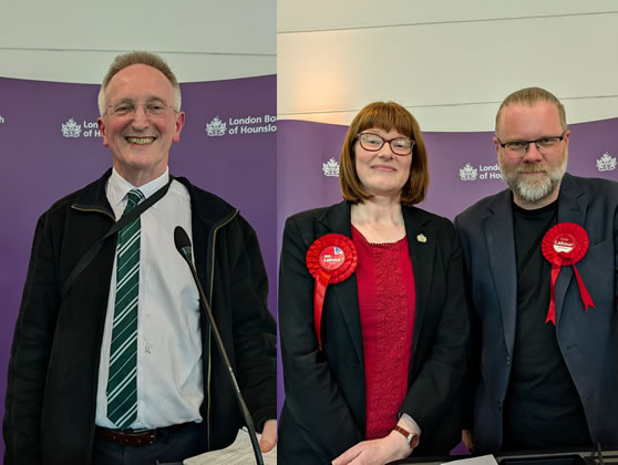 Left to right: Theo Dennison, Katherine Dunne and Dan Bowring