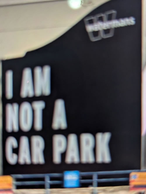 Watermans car park sign 